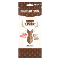 This & That Canine Co. Enhanced Antler Chew - Beef Liver