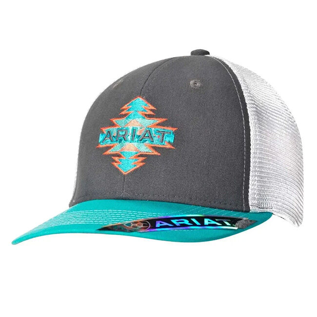 Ariat Women's Aztec Logo Snapback Cap - Grey image number null