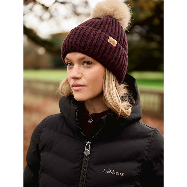 LeMieux Clara Rib Beanie - Damson image number null
