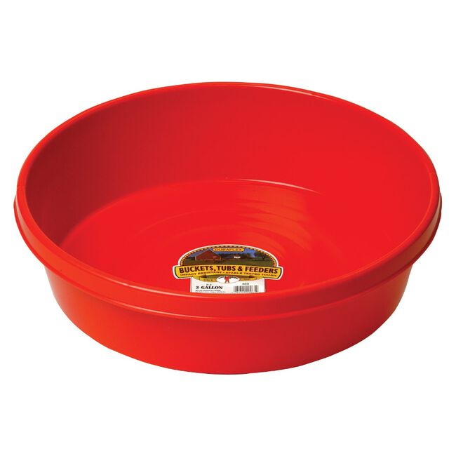 Little Giant 3 Gallon Plastic Utility Pan Red image number null
