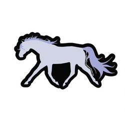 Horse Hollow Press Die-Cut Sticker - Trotting Horse - Purple