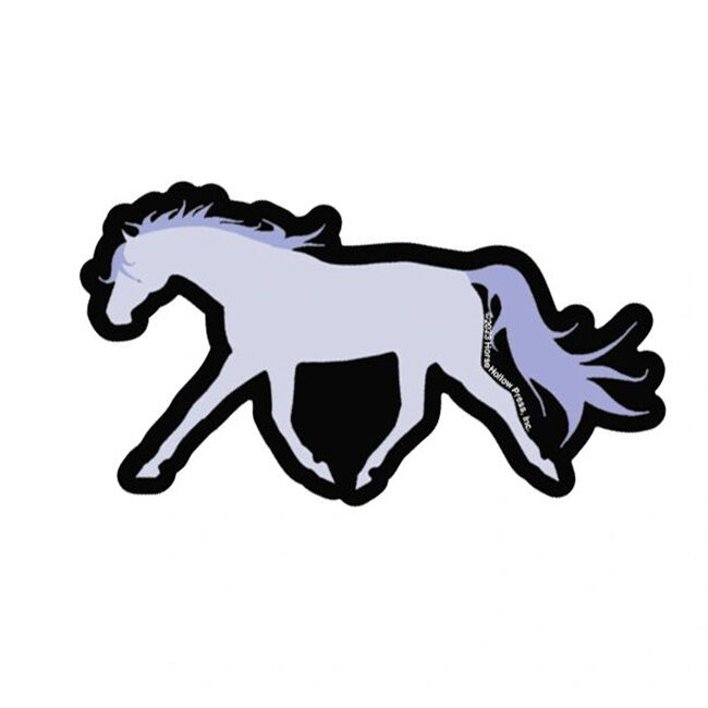 Horse Hollow Press Die-Cut Sticker - Trotting Horse - Purple image number null