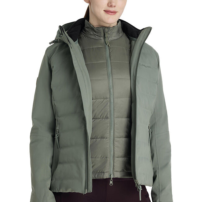 LeMieux Women's Brooke Waterproof Hybrid Jacket - Rosemary image number null