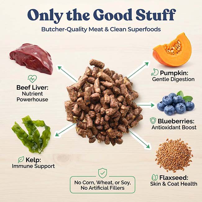 HealthyBud Meal Bites Freeze-Dried Raw Dog Food - Beef Recipe image number null