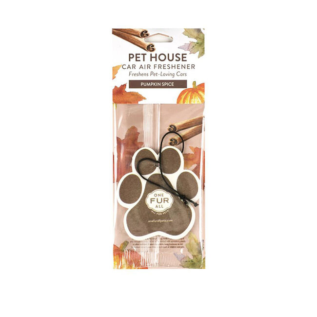 Pet House Candle Pumpkin Spice Car Air Freshener image number null