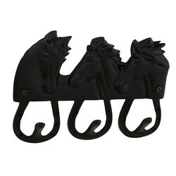 Horse Fare Horsehead Rack - Black