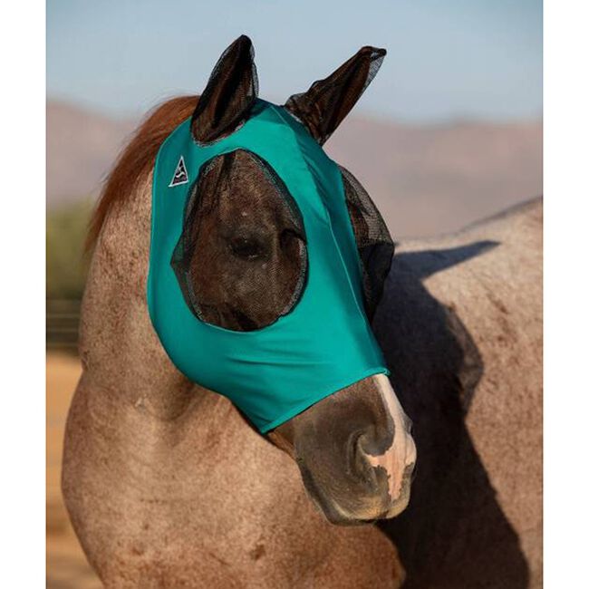 Professional's Choice Comfort Fit Lycra Fly Mask - Teal image number null