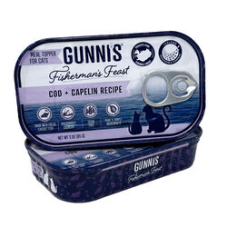 Gunni's Cat Food Topper - Cod & Capelin Recipe - 3 oz