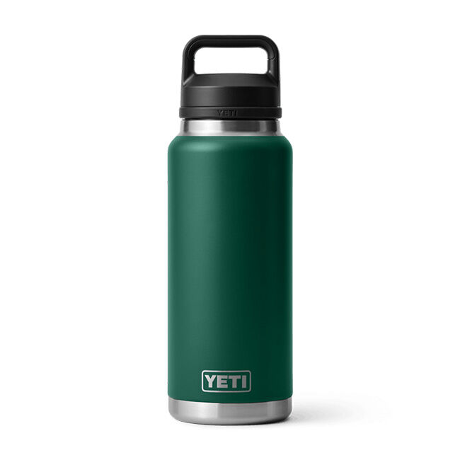 YETI Rambler 36 oz Bottle with Chug Cap - Black Forest Green image number null