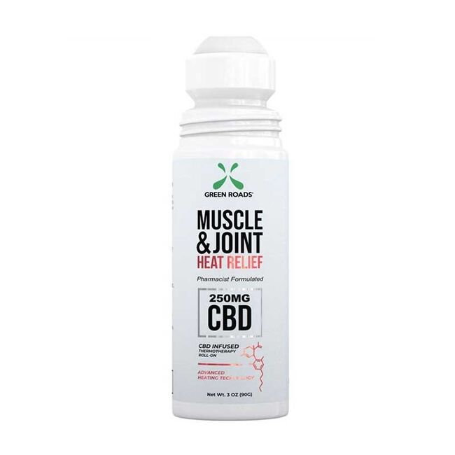 Green Roads Muscle & Joint Heat Relief Roll On 250 Mg