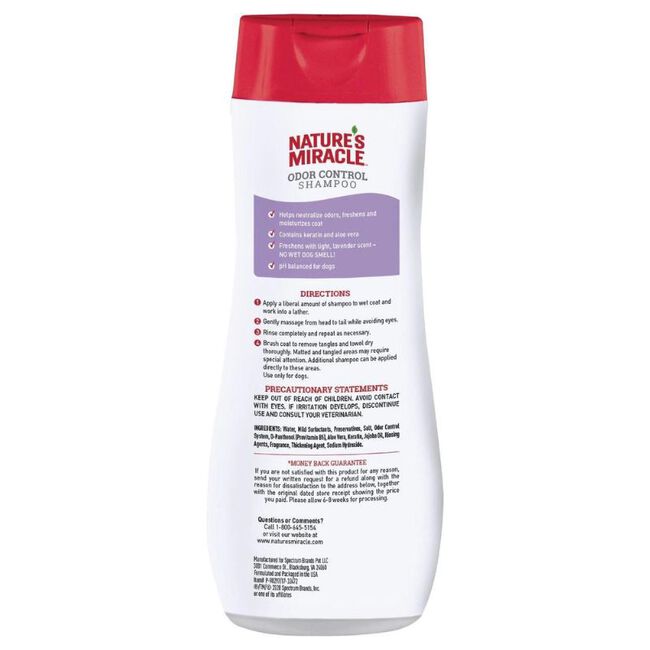 Nature&rsquo;s Miracle Odor Control Shampoo & Conditioner - Lavender - 16 oz image number null