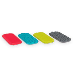 Messy Mutts Silicone Dual-Sided Bowl Scrubber - Assorted Colors