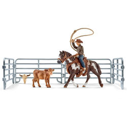 Schleich Team Roping with Cowboy Set