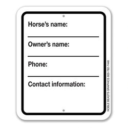 Noble Beasts Graphics Sign - Contact Information