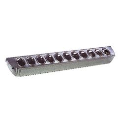 Miller Manufacturing 18" Poultry Galvanized Slide Top Feeder with 22 Holes