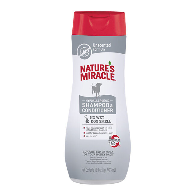 Nature s Miracle Hypoallergenic Shampoo Conditioner Unscented 16 oz The Cheshire Horse