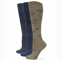 Wrangler Women's Horse Knee High Socks