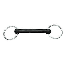 Korsteel Solid Rubber Mouth Loose Ring Snaffle Bit