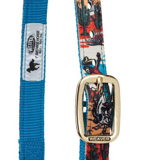 Weaver Equine Patterned Adjustable Halter - Bucking Bronco image number null