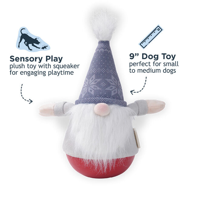 Tall Tails Roly Poly Dog Toy - Gnome image number null