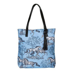 AWST International Tote Bag - Blue Toile