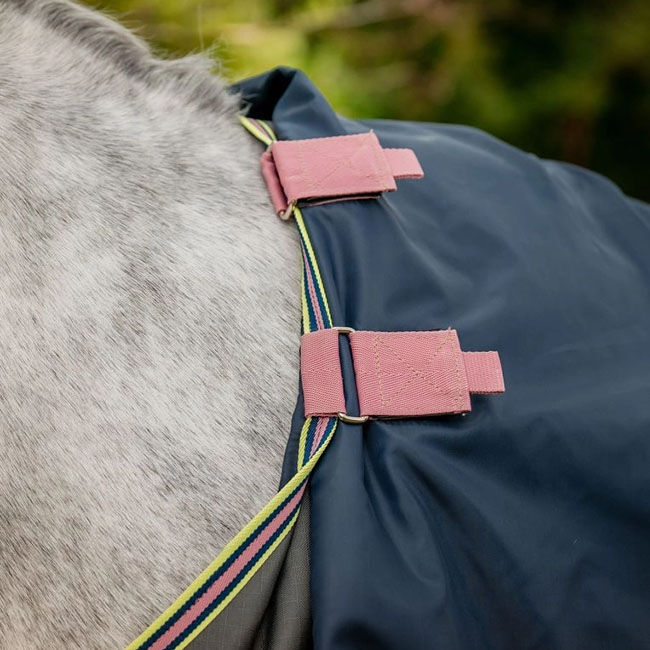Horseware Amigo Hero Ripstop Plus Turnout (0g Light) - Shadow/Rose & Navy - Closeout image number null