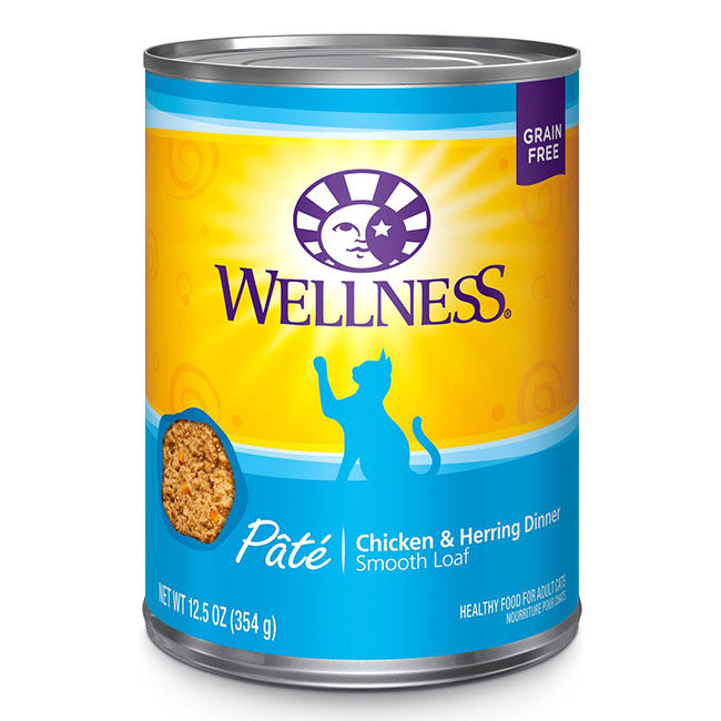 Wellness Chicken & Herring Pate Canned Cat Food image number null