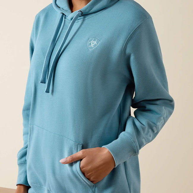 Ariat Women's Logo 2.0 Hoodie - Adriatic Blue image number null