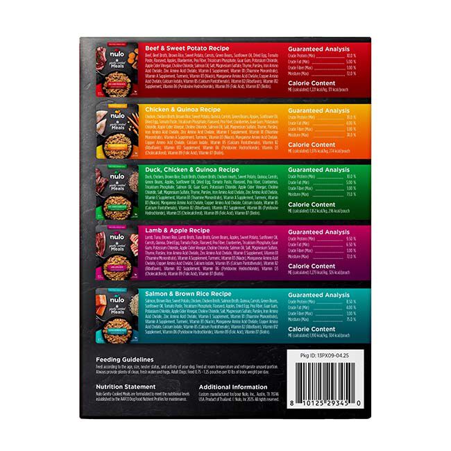 Nulo Gently-Cooked Meals for Dogs - 5-Piece Variety Pack image number null