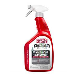 Nature's Miracle Advanced Platinum Stain & Odor Remover & Virus Disinfectant Cat Spray - 32 oz