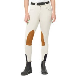 RHC Equestrian Women's Meryl Active Knee Patch Breech - Tan