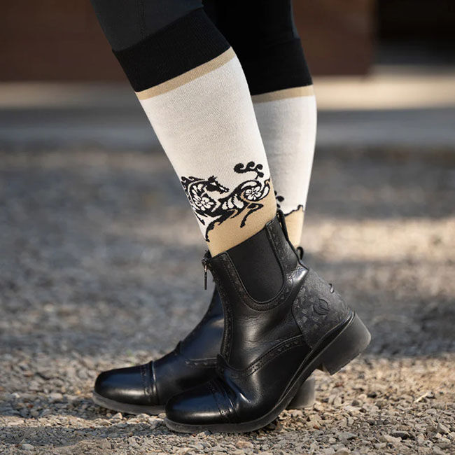 Kerrits Women's Frolic Horse Knee-Hi Socks image number null