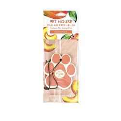 Pet House Candle Car Air Freshener - Mango Peach