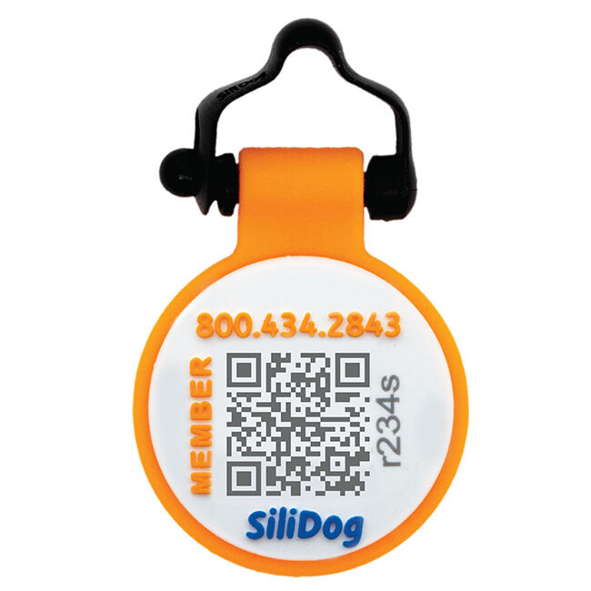 BuddyID SiliDog BuddyBadge - Silicone QR Collar Tag image number null