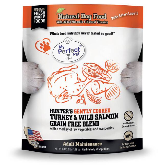 My Perfect Pet Frozen Dog Food - Hunter's Turkey & Wild Salmon Blend - 3.5 lb image number null