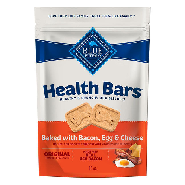 Blue Buffalo Health Bars - Healthy & Crunchy Dog Biscuits - Bacon, Egg & Cheese - 16 oz image number null