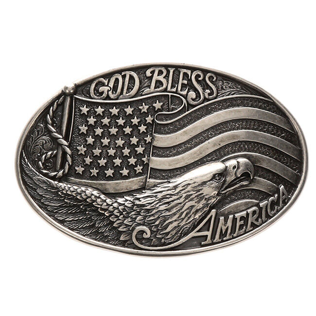 Nocona God Bless America Buckle image number null
