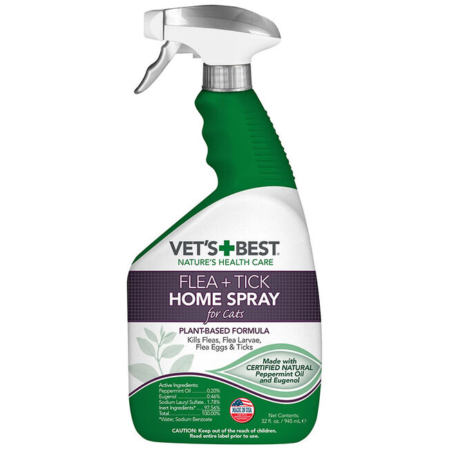 Vet's+ Best Flea and Tick Home Spray for Cats 32oz  image number null