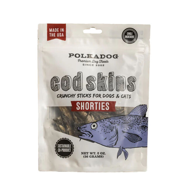 Polkadog Cod Skin Shorties - Crunchy Sticks for Dogs & Cats image number null