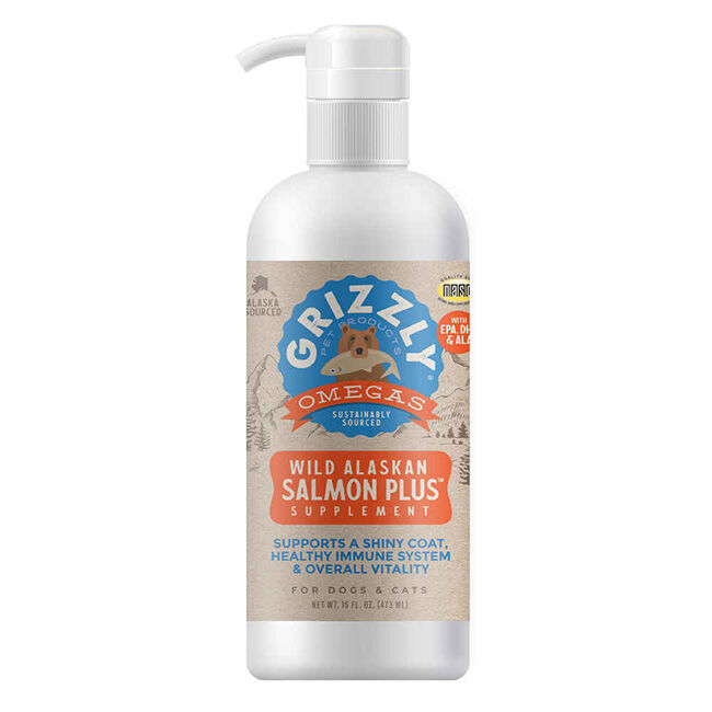 Grizzly Salmon Oil Pet Skin & Coat Supplement  image number null