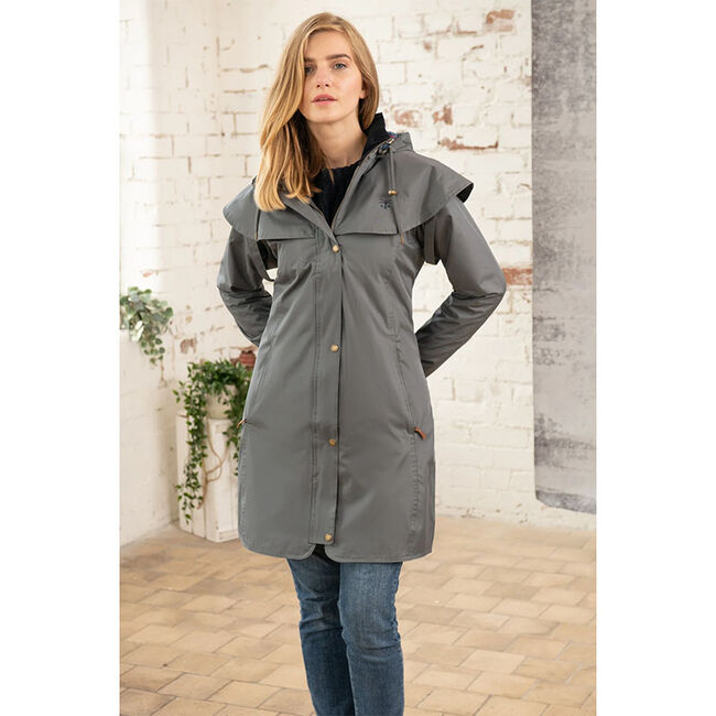 Lighthouse Women's Outrider 3/4 Length Waterproof Raincoat - Grey image number null