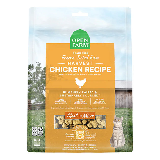 Open Farm Freeze-Dried Raw Cat Food - Harvest Chicken Recipe image number null