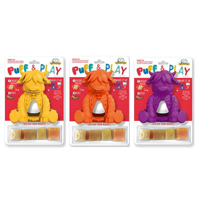 Yeti Dog Yak Puff & Play Toy image number null