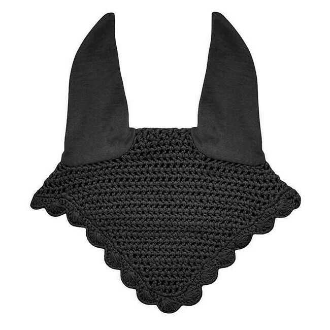 Horse Fare Scalloped Edge Ear Net Black image number null