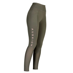 Shires Aubrion Women's Rhythm Mesh Riding Tights - Olive