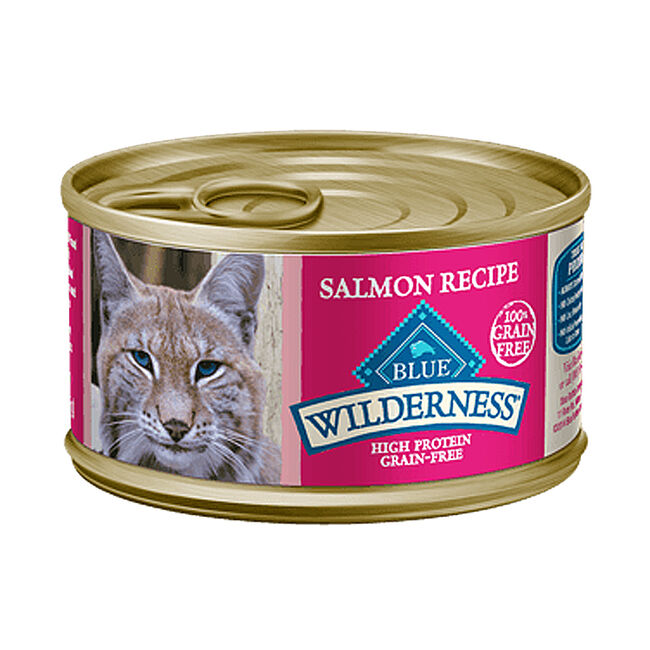 Blue Buffalo Wilderness Salmon Recipe Canned Cat Food image number null