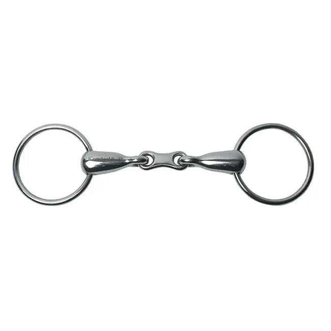 Korsteel Stainless Steel French Link Loose Ring Snaffle Bit image number null