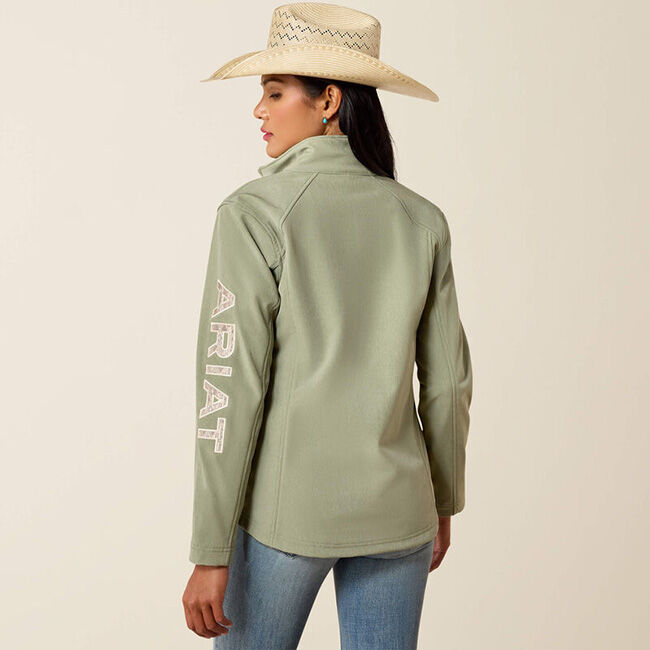 Ariat Women's Logo Softshell Jacket - Sea Spray Heather image number null