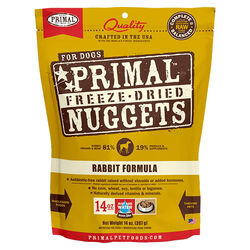 Primal Freeze-Dried Raw Nuggets Dog Food - Rabbit Recipe