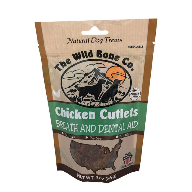 The Wild Bone Co. Chicken Cutlets - Breath & Dental Aid - 2.75 oz image number null